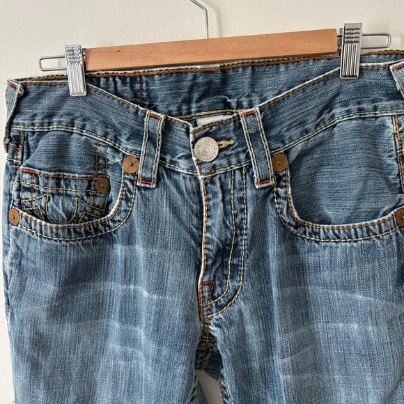 TRUE RELIGION Vintage Low-Rise Boot Cut Jeans Size 31 Archive Y2K Vintage - Picture 8 of 14